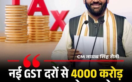 हरियाणा में GST की नई दरें लागू, जनता को 4 हजार करोड़ का फायदा, हरियाणा 5वें नंबर पर