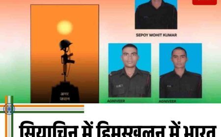 सियाचिन में हिमस्खलन: तीन वीर भारतीय सैनिकों की शहादत