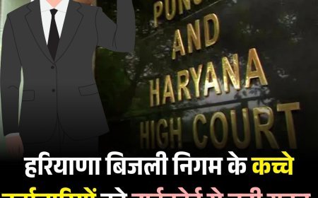 हरियाणा बिजली निगम के कच्चे कर्मचारियों को हाईकोर्ट से बड़ी राहत, 6 हफ्ते में नियमित करने का आदेश