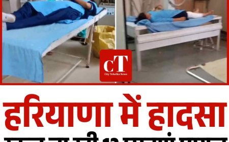 हरियाणा में बड़ा हादसा, स्कूल जा रही 12 छात्राएं घायल