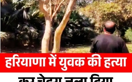 हरियाणा में युवक की हत्या कर चेहरा जला दिया, अर्धनग्न हालत में मिला शव