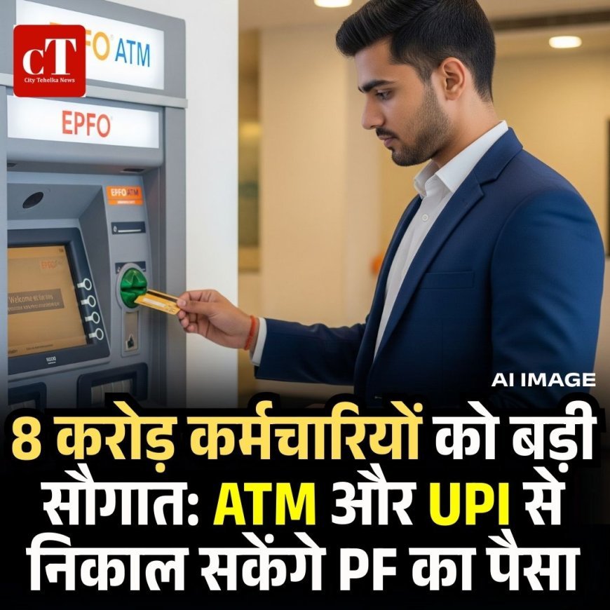 8 करोड़ कर्मचारियों को बड़ी सौगात: ATM और UPI से निकाल सकेंगे PF का पैसा