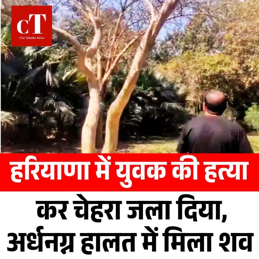 हरियाणा में युवक की हत्या कर चेहरा जला दिया, अर्धनग्न हालत में मिला शव