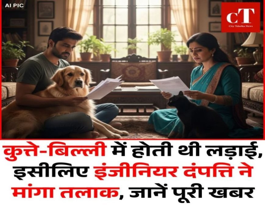 कुत्ते-बिल्ली में होती थी लड़ाई, इसीलिए इंजीनियर दंपत्ति ने मांगा तलाक, जानें पूरी खबर