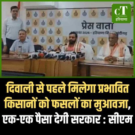दिवाली से पहले मिलेगा प्रभावित किसानों को फसलों का मुआवजा, एक-एक पैसा देगी सरकार : सीएम