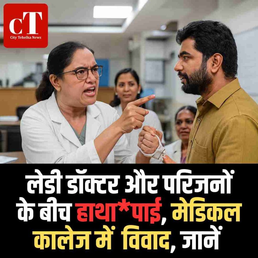 लेडी डॉक्टर और परिजनों के बीच मारकुटाई, मेडिकल कालेज में  विवाद, जानें