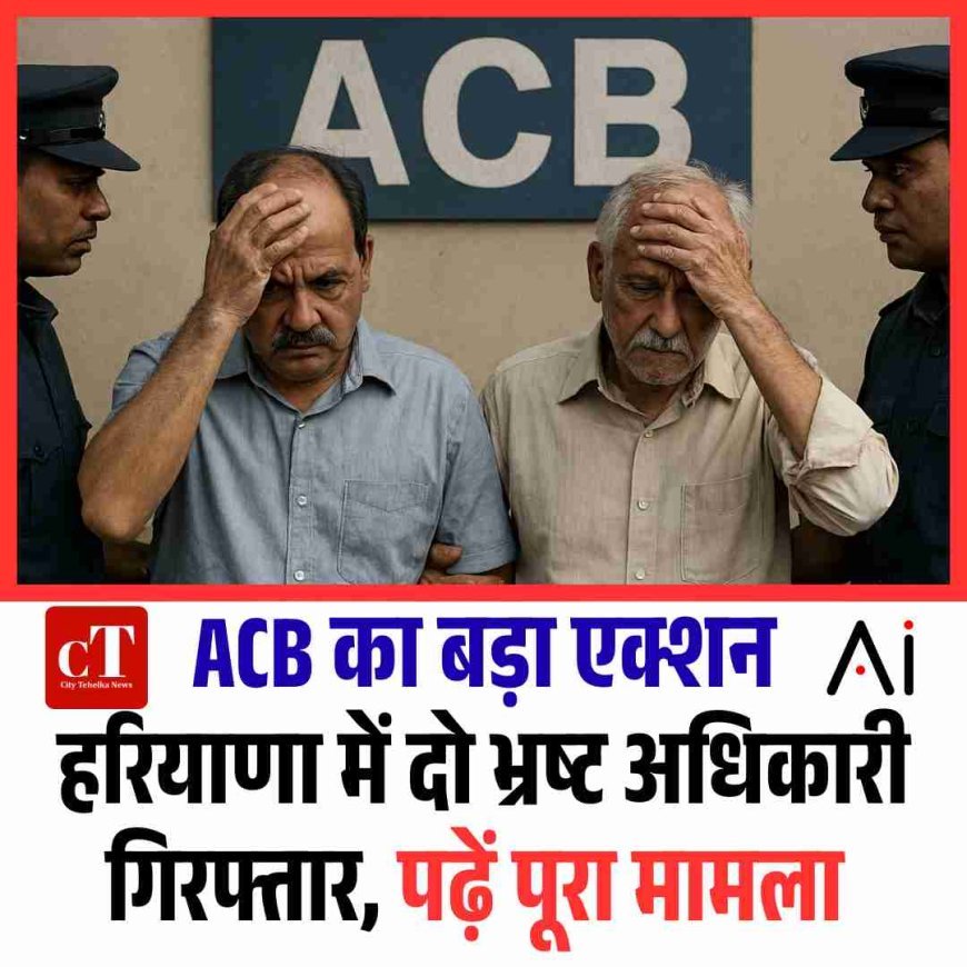 ACB का बड़ा एक्शन, हरियाणा में दो भ्रष्‍ट अधिकारी गिरफ्तार, पढ़ें पूरा मामला