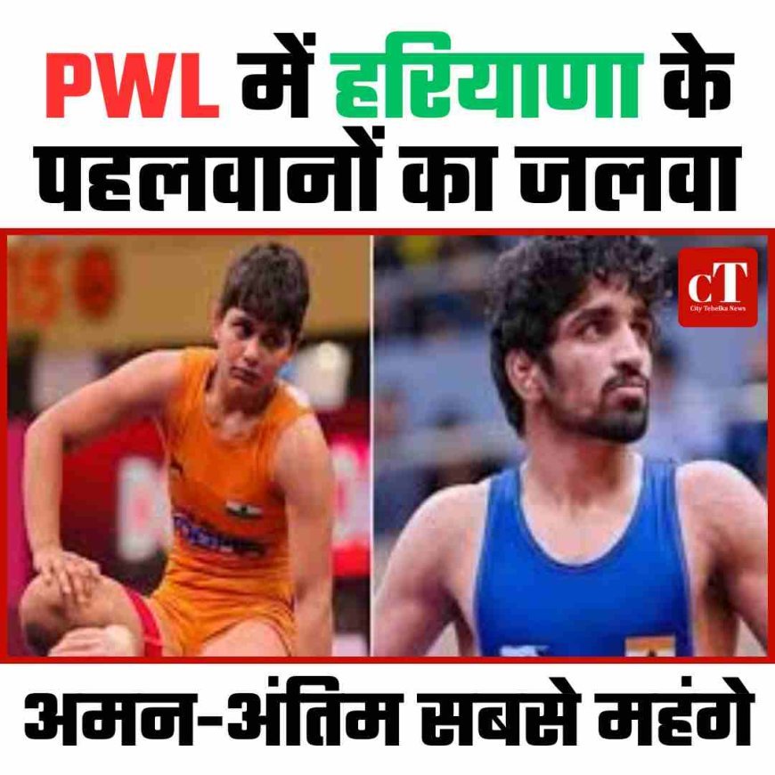 PWL में हरियाणा के पहलवानों का जलवा, अमन-अंतिम सबसे महंगे
