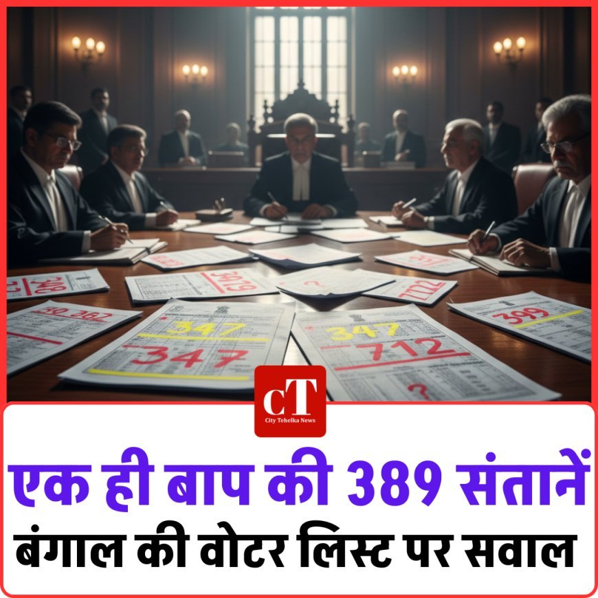 एक ही बाप की 389 संतानें, बंगाल की वोटर लिस्ट पर सवाल