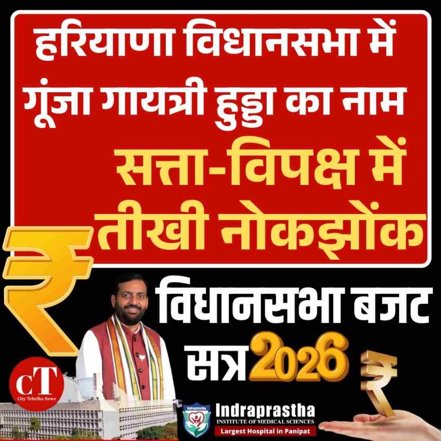 हरियाणा विधानसभा में गूंजा गायत्री हुड्डा का नाम, सत्ता-विपक्ष में तीखी नोकझोंक